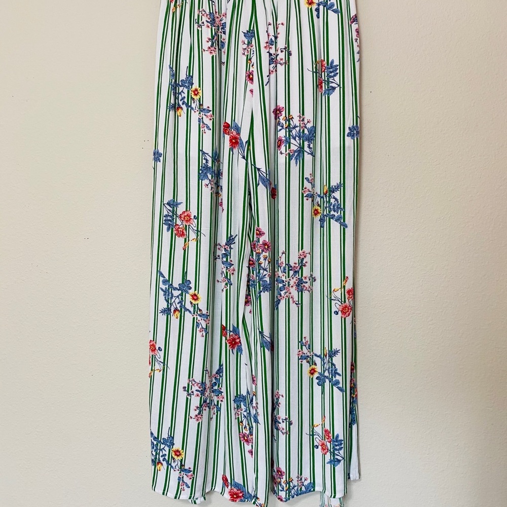 Boho green pattern pants 💐☀️💚 - Picture 10 of 11